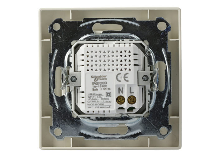 USB розетка Schneider Electric Asfora EPH2700223 (кремовая)