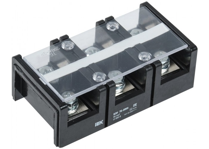 Блок затискачів IEK YZN42-03-095-K02 БЗН ТС-2003 95мм² 200A 3 пари