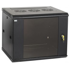 Чорна серверна шафа 19" ITK LWR5-18U64-GF LINEA W 18U 600x450мм