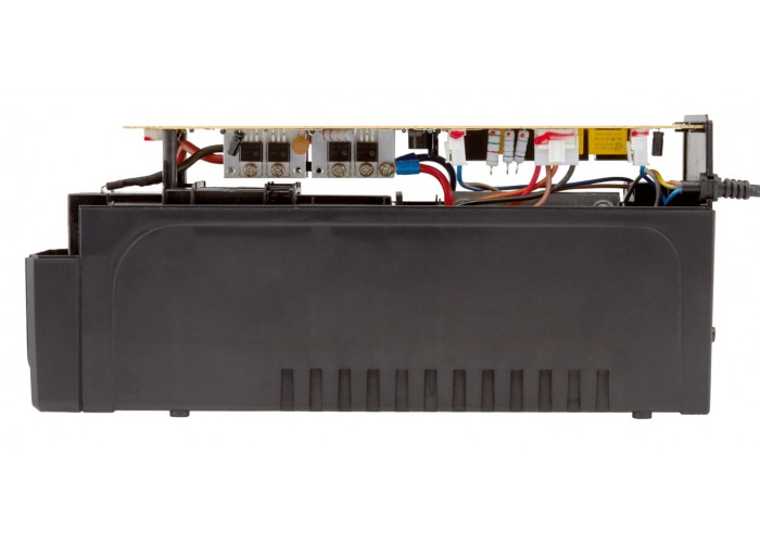 ДБЖ LogicPower LP3405 LPM-825VA-P у пластиковому корпусі з 2 євророзетками AVR 9Аг 12В (577Вт) (чорний)