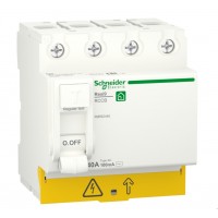 Диференціальне реле Schneider Electric R9R52463 RESI9 4P 63A 100мА АС