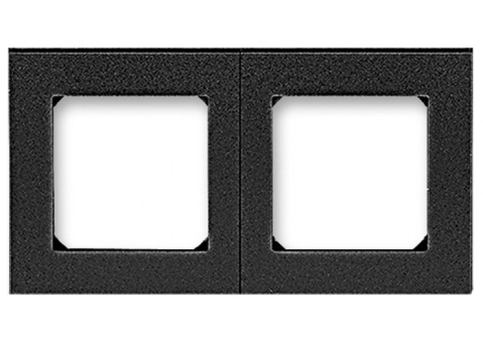 Двухместная рамка ABB Levit 3901H-A05020 63 (оникс/дымчато-черный)