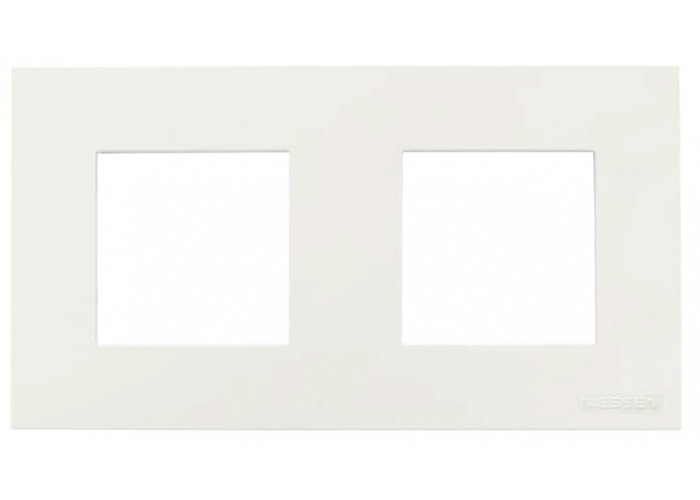 Двомісна рамка ABB Zenit 2CLA227210N1101 N2272.1 BL (білий)