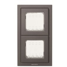 Двомісна рамка ABB Zenit 2CLA327200N1801 N3272 AN IP55 (антрацит)