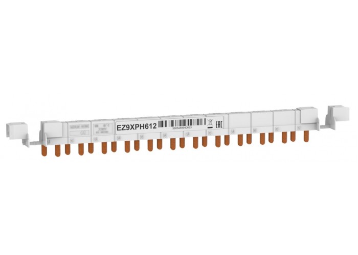 Гребінчаста шина Schneider Electric EZ9XPH612 EASY9 63A 1P+N на 12 модулів 9мм
