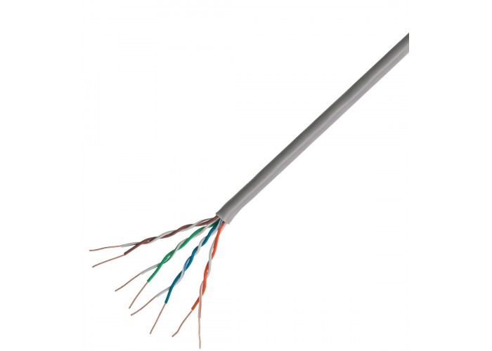 Кабель LogicPower LP2036 Cat.5e UTP 4x2x0.50мм CU для внутрішньої прокладки КВП(4*2*0 50)[CU] 305м