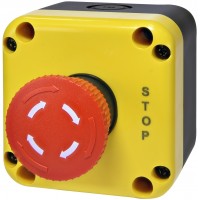 Кнопковий пост Eti ESB1Y-V1 Standart STOP жовто-чорний (4771624)