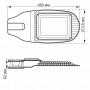 Консольний LED ліхтар Videx 50Вт 5000K (VL-SL06-505) сірий