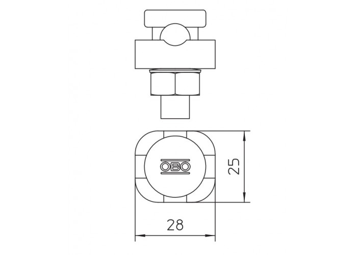 Контактний болт OBO Bettermann (5304105) 5001 DIN-FT FT (40-60 мкм)