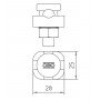 Контактний болт OBO Bettermann (5304105) 5001 DIN-FT FT (40-60 мкм)