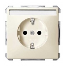 Механізм розетки SCHUKO із заслінками бежевий 16А Merten, MTN2302-4044