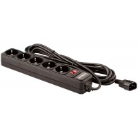 Мережевий фільтр LogicPower LP2755 на 5 місць до ДБЖ LP-X5 (чорний) 5м