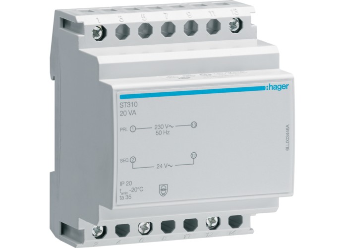 Модульний трансформатор Hager ST310 24В 20ВА