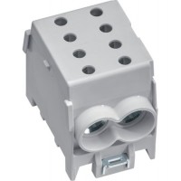 Модульний ввідний клемник Hager KH70G 1P 2x70²/2x50² 160А (сіра)