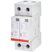 Обмежувач перенапруги ETI 002442953 ETITEC V T2 255/20 (2+0)