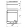 Одноклавишный выключатель Elektro-Plast Hermes 0321-06 (коричневый)