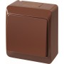 Одноклавишный выключатель Elektro Plast 0331-6 Hermes IP44 коричневый