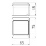 Одноклавишный выключатель Elektro Plast 0331-6 Hermes IP44 коричневый