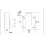Панельна розетка Schuko IEK РП16-3 Magnum PSN71-016-3-3-54-K07 IP54 з кришкою
