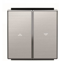 Подвійна клавіша жалюзі ABB Sky 2CLA854400A1401 8544 AI (сталь)