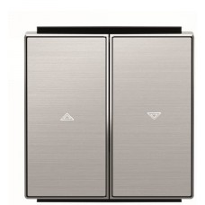Подвійна клавіша жалюзі ABB Sky 2CLA854400A1401 8544 AI (сталь)