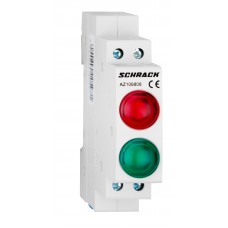 Подвійний модульний LED індикатор (червоний та зелений) Schrack AZ106808 230В AC