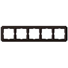 П'ятимісна рамка Schneider Electric Antik MTN4050-4715 (коричнева)