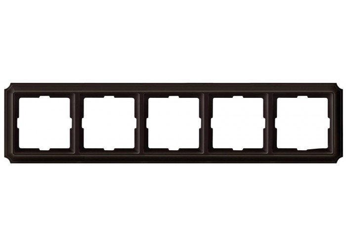Пятиместная рамка Schneider Electric Antik MTN4050-4715 (коричневая)