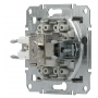Розетка RJ45 + RJ12 5eUTP двойная без рамки антрацит Asfora, EPH4900171