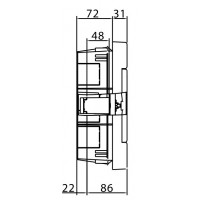 Щит вбудований 12 мод. з дверцятами RAL9016 Ram Base, DKC