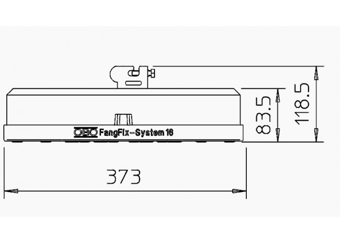 Система OBO Bettermann (5403200) FangFix F-FIX-16мм з морозостійкого бетону