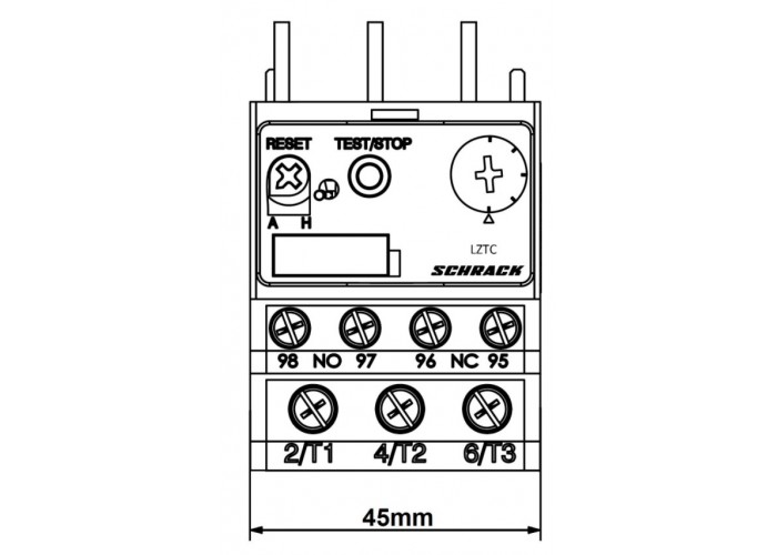 Теплове реле Schrack LZTM0250 Cubico Mini 1,6-2,5А