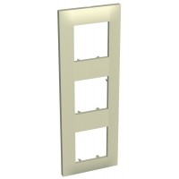 Тримісна вертикальна рамка Schneider Electric Altira ALB45719 (кремова)