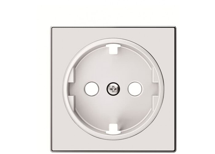 Центральна плата розетки ABB Sky 2CLA858800A2101 8588 CB із заземленням (біле скло)