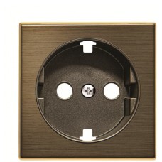 Центральна плата розетки ABB Sky 2CLA858890A1201 8588.9 OE із заземленням (золото)