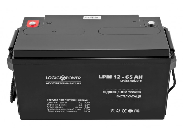 AGM акумулятор LogicPower LP3867 LPM 12-65Ач