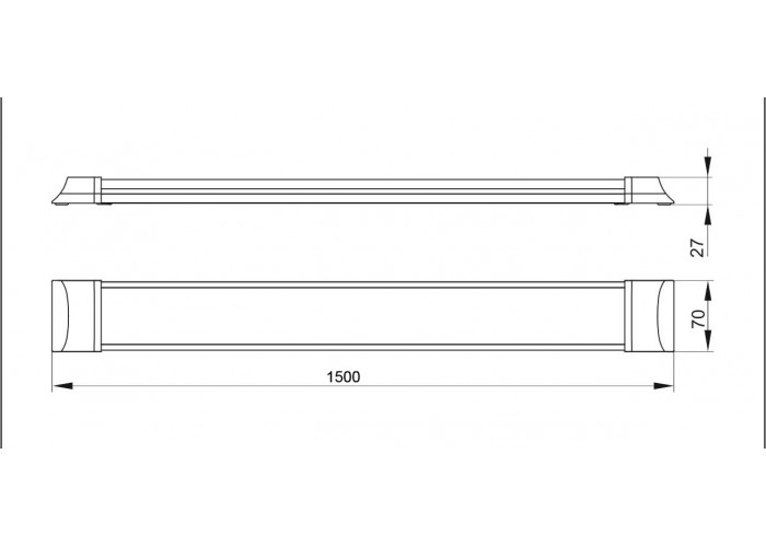 LED світильник IEK ДБО 5010 LDBO0-5010-45-4000-K01 45Вт 4000К IP20 1500мм (сталь)