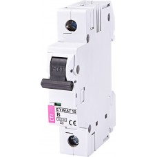 Автоматичний вимикач ETI 002121716 ETIMAT 10 1p B 16А (10 kA)
