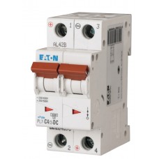 Автоматичний вимикач Eaton PL7-C4/2-DC 500В DC 4А C