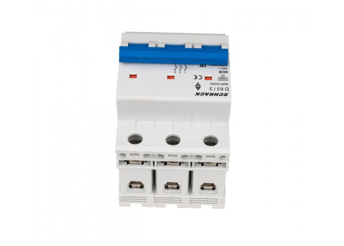 Автоматичний вимикач Schrack AM019363 10кА 63А 3P х-ка D
