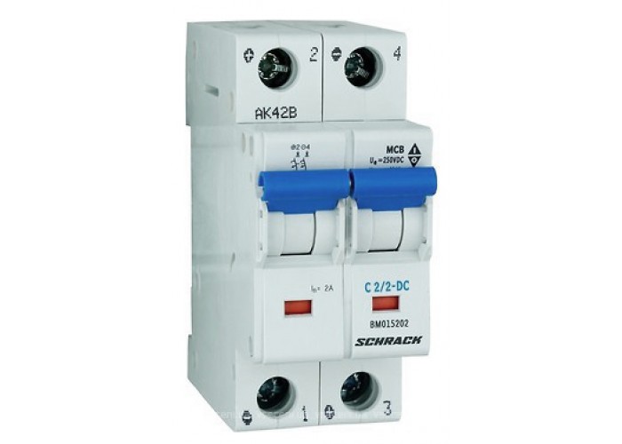 Автоматичний вимикач Schrack Technik BM015202ME 500В DC 2А