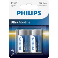 Батарейка Philips LR14E2B/10 Ultra Alkaline C BLI 2