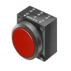 Червона натискна кнопка Schrack MSL12000R із фіксацією
