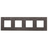 Чотиримісна рамка ABB Zenit 2CLA227400N2201 N2274 PZ (сланець)