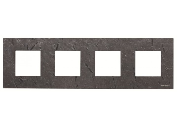 Чотиримісна рамка ABB Zenit 2CLA227400N2201 N2274 PZ (сланець)
