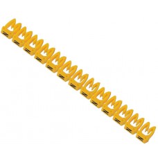 Жовті кабельні маркери IEK UMK02-02-N МКН-«N» 2.5мм² (1000шт/упак)