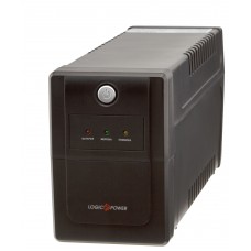 ИБП LogicPower LP3405 LPM-825VA-P в пластиковом корпусе с 2 евророзетками AVR 9Ач 12В (577Вт) (черный)