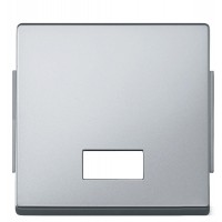 Клавіша Schneider Electric Aquadesign MTN343860 із прямокутним віконцем для символів, «під алюміній»