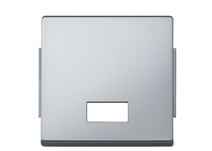 Клавиша Schneider Electric Aquadesign MTN343860 с прямоугольным окошком для символов, «под алюминий»