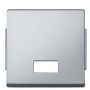 Клавиша Schneider Electric Aquadesign MTN343860 с прямоугольным окошком для символов, «под алюминий»